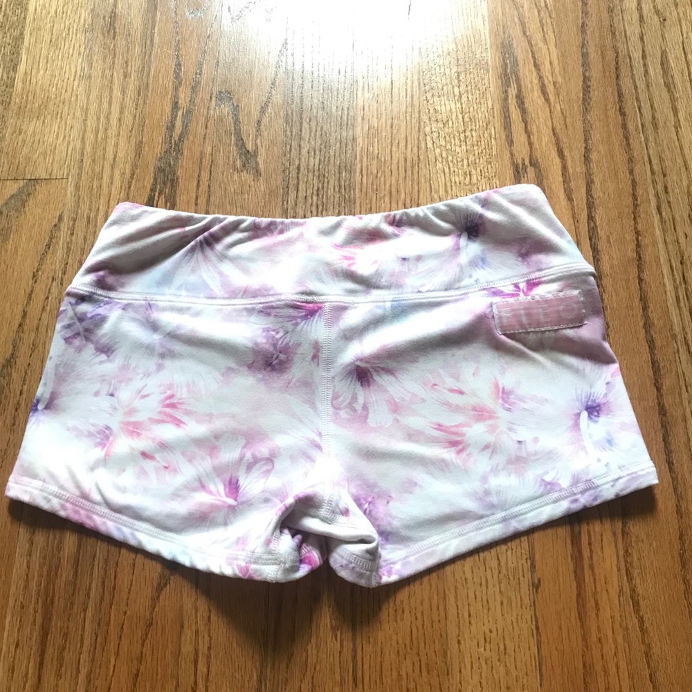 Pink Flower Fleo Shorts